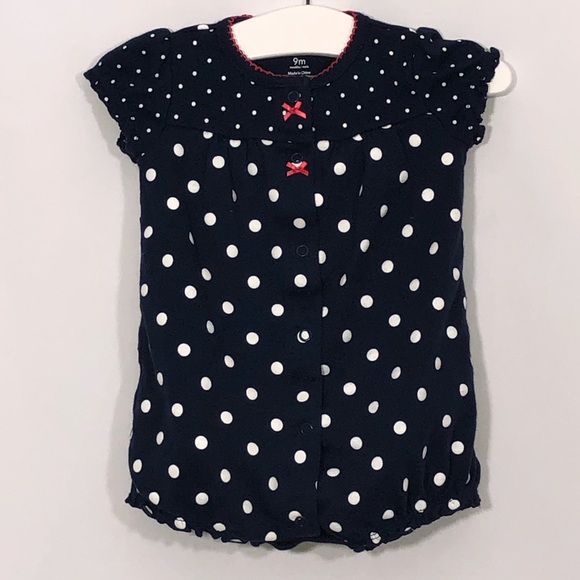 Carter's Other - CARTER'S POLKA DOTS BUBBLE ROMPER